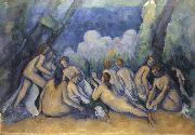 Paul Cezanne Les grandes baigneuses (Large Bathers) (mk09) oil painting on canvas